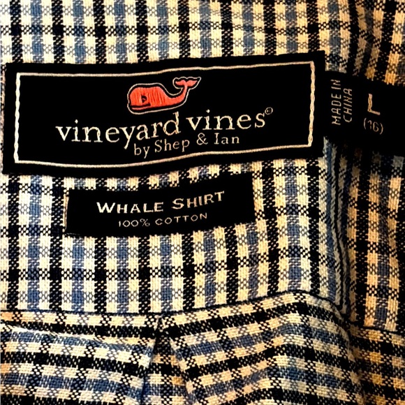 Vineyard Vines 100% Cotton Whale Shirt Boy’s Size 16 - Picture 3 of 6